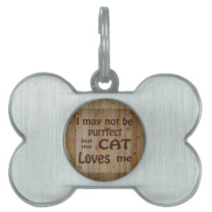 Placa Para Mascotas Mi gato me ama