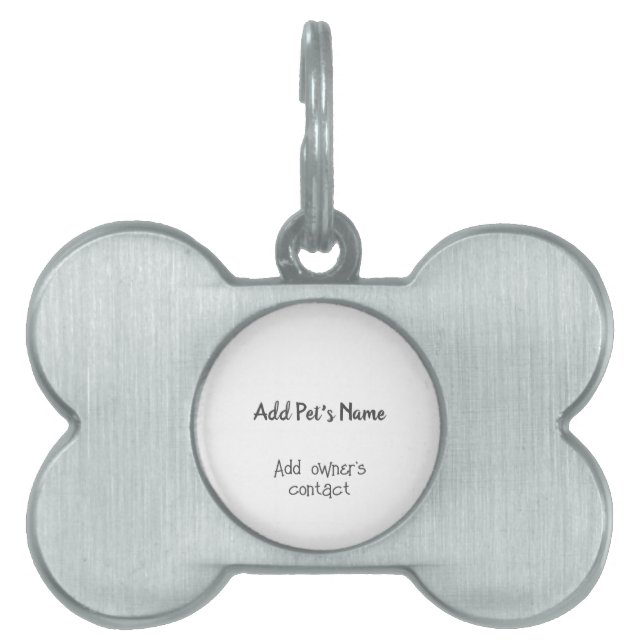 Placa Para Mascotas Mi mejor amigo: Etiqueta personalizada de identifi (Frente)