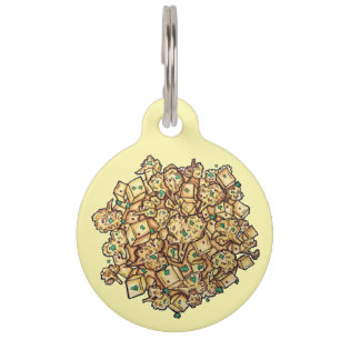 Placa Para Mascotas Mi nombre es ALOO Gobi Cocina india