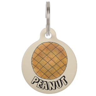 Placa Para Mascotas Mi nombre es Peanut Butter Cookie Cocina de produc