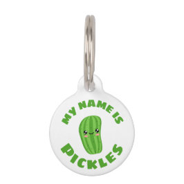 Placa Para Mascotas Mi nombre es pickles