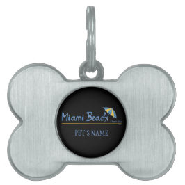 Placa Para Mascotas Miami Beach, Florida Umbrella Guay
