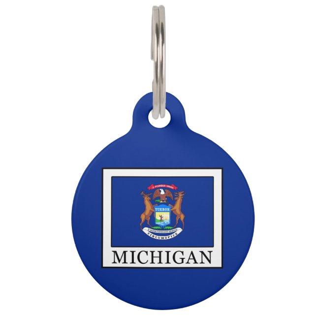 Placa Para Mascotas Michigan (Anverso)