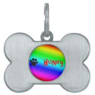 Placa Para Mascotas Miel