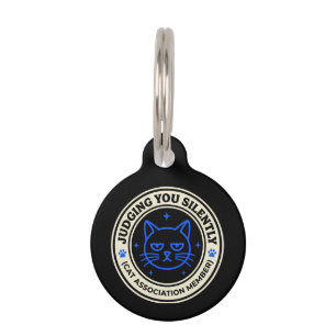 Placa Para Mascotas Miembro de la Asociación Oficial de Gatos que te J