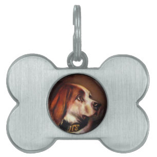 Placa Para Mascotas MINIATURA PERRO RETRATA BLOdhound