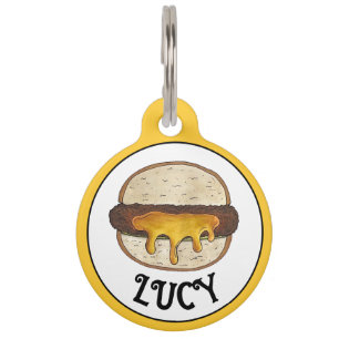 Placa Para Mascotas Minneapolis Minnesota MN Juicy Lucy Quese Burger