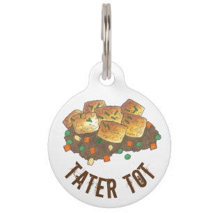 Placa Para Mascotas Minnesota Hot Dish Tater Tot Casserole
