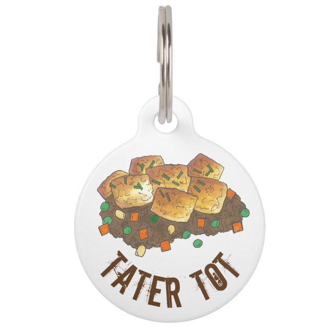 Placa Para Mascotas Minnesota Hot Dish Tater Tot Casserole (Anverso)