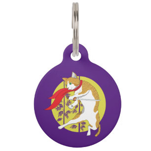 Placa Para Mascotas Misión de luna llena: etiqueta de identificación d