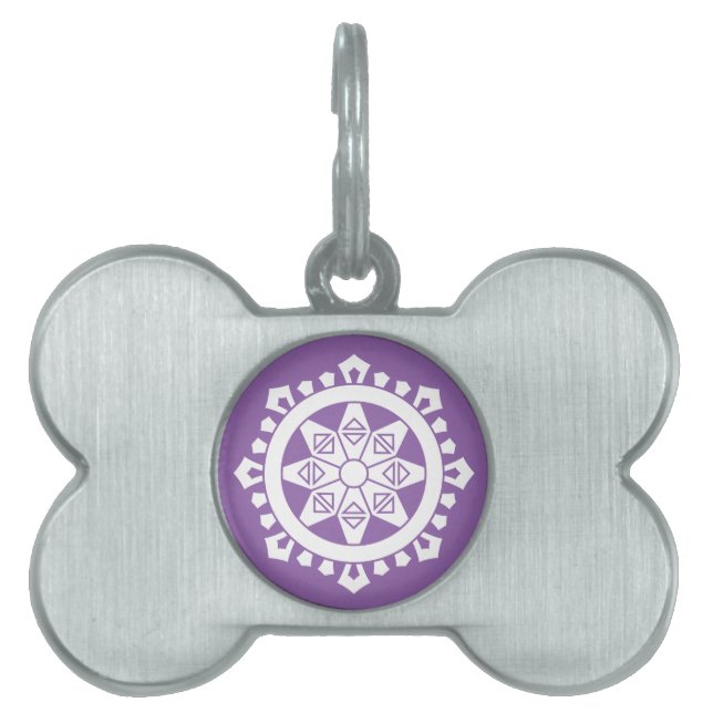 Placa Para Mascotas Miyake dharma charka (Frente)