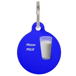 Placa Para Mascotas Mmm MILK