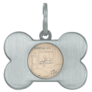 Placa Para Mascotas Mobiliario en capas de gatos