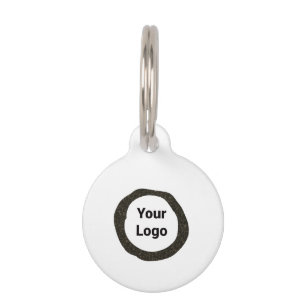 Placa Para Mascotas Moda DE ESTILO MÍNIMO MODERNO MONOGRAM ELEGANTE SI