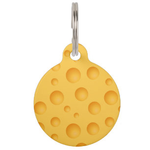 Placa Para Mascotas Modelo amarillo del queso
