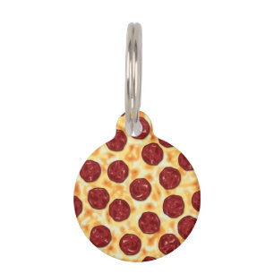 Placa Para Mascotas Modelo de la pizza de salchichones