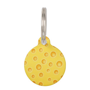 Placa Para Mascotas Modelo de la textura de Cheezy del queso suizo