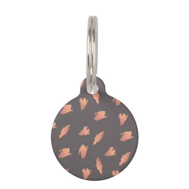 Placa Para Mascotas Modelo subió polluelo elegante del cepillo del (Anverso)