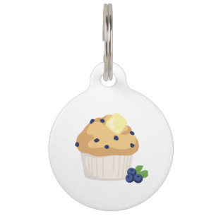 Placa Para Mascotas Mollete del arándano