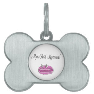 Placa Para Mascotas Mon Petit Macaron