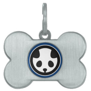 Placa Para Mascotas Mono panda