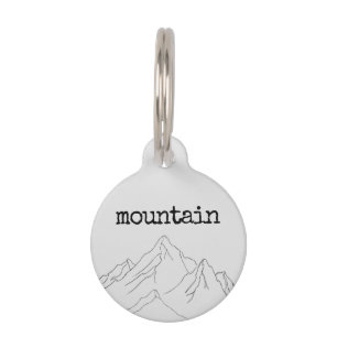 Placa Para Mascotas Montaña de escalada
