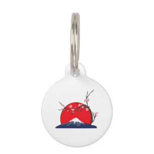 Placa Para Mascotas Monte Fuji