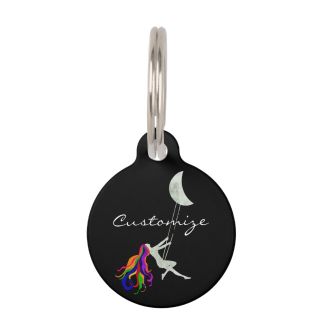 Placa Para Mascotas Moon Swinging Redhead Thunder_Cove (Anverso)