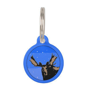 Placa Para Mascotas Moose in Winter - Original Wildlife Art