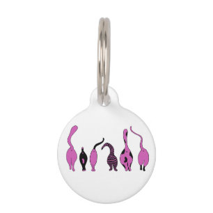 Placa Para Mascotas Morado de gatos