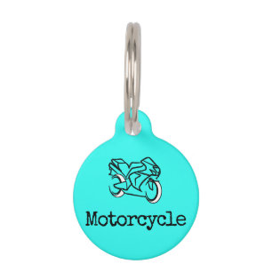 Placa Para Mascotas Motocicleta
