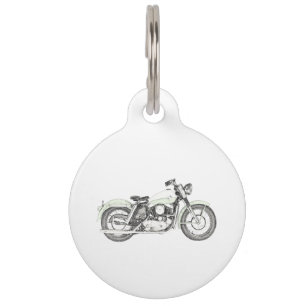 Placa Para Mascotas Motocicleta deportiva de 1957