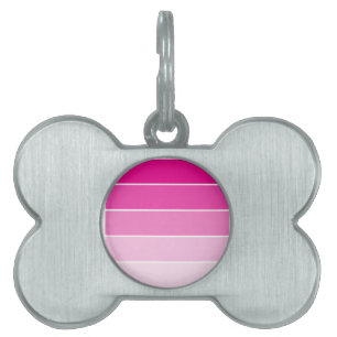 Placa Para Mascotas Muestras de pintura rosa brillante