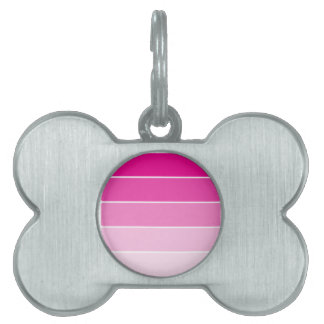 Placa Para Mascotas Muestras de pintura rosa brillante