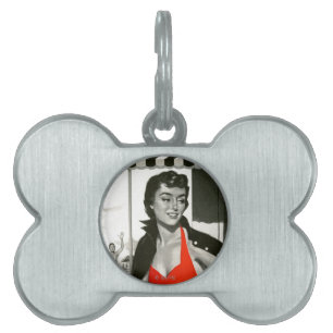 Placa Para Mascotas Mujer candente