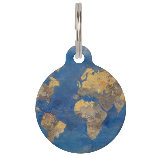 Placa Para Mascotas Mundo de oro (Anverso)