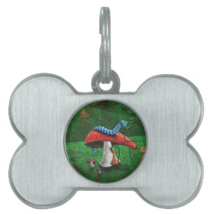 Placa Para Mascotas Mushroom mágico