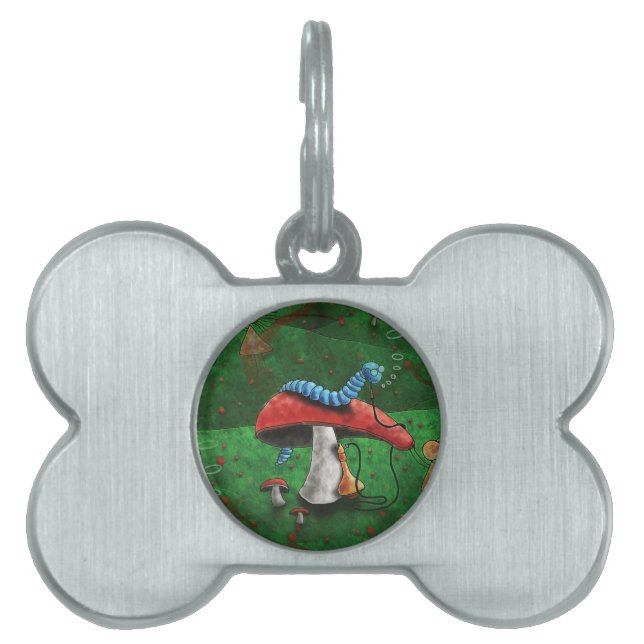 Placa Para Mascotas Mushroom mágico (Frente)