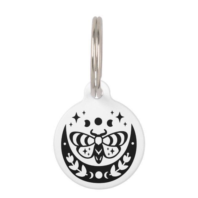 Placa Para Mascotas Mystical Moth (Anverso)