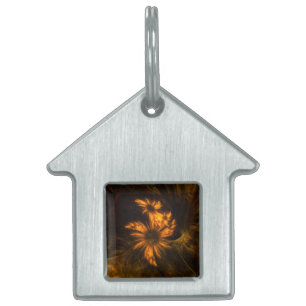 Placa Para Mascotas Mystique Garden Resumen Casa de Arte