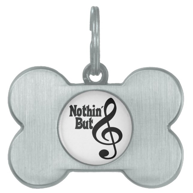 Placa Para Mascotas Nada pero triple (Frente)