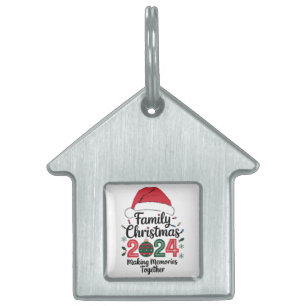 Placa Para Mascotas Navidad Familiar 2024 Creando Recuerdos Juntos