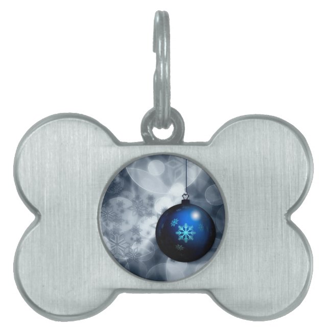 Placa Para Mascotas Navidades astutos (Frente)