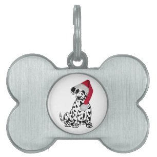 Placa Para Mascotas Navidades Dalmatian