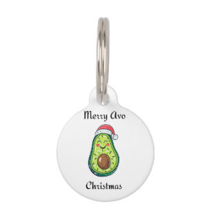 Placa Para Mascotas Navidades de Merry Avo