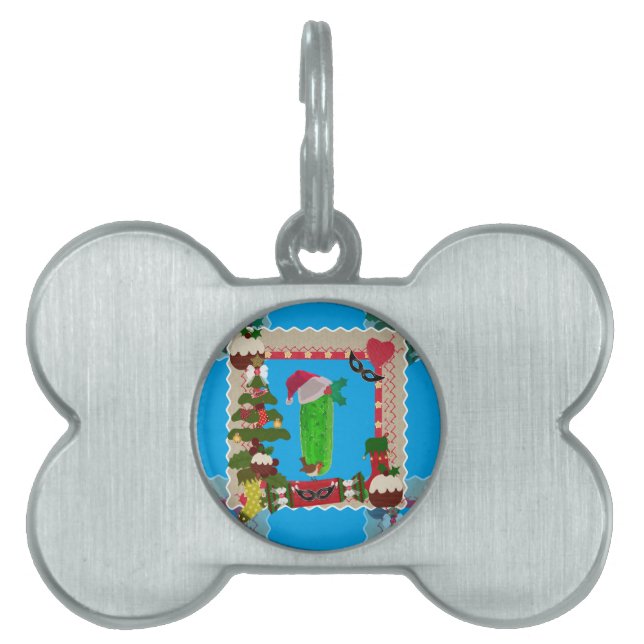 Placa Para Mascotas navidades desagradables (Frente)