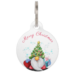Placa Para Mascotas Navidades Etiqueta de identificación de mascotas G