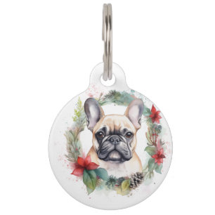 Placa Para Mascotas Navidades franceses de Bulldog escribieron un post