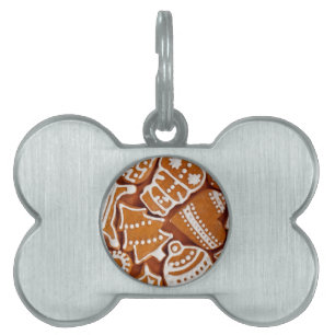 Placa Para Mascotas Navidades Gingerbread Biscuits