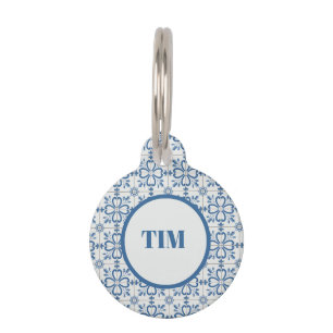 Placa Para Mascotas Navidades hojas y pétalos de flores